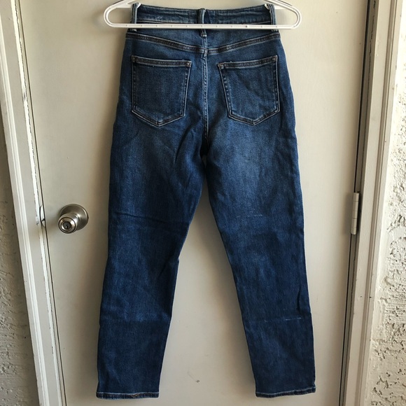 Forever 21 Slightly Distressed High Waisted Button Fly Denim Jeans - Picture 3 of 5